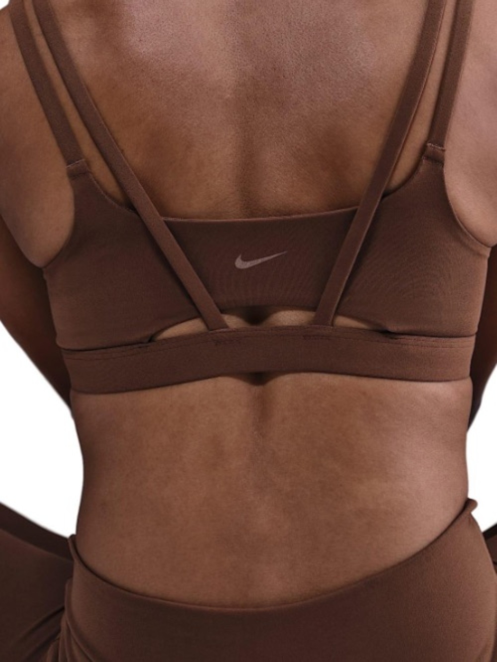 Nike Womens Strappy Sports Bra in Chestnut Brown NWT